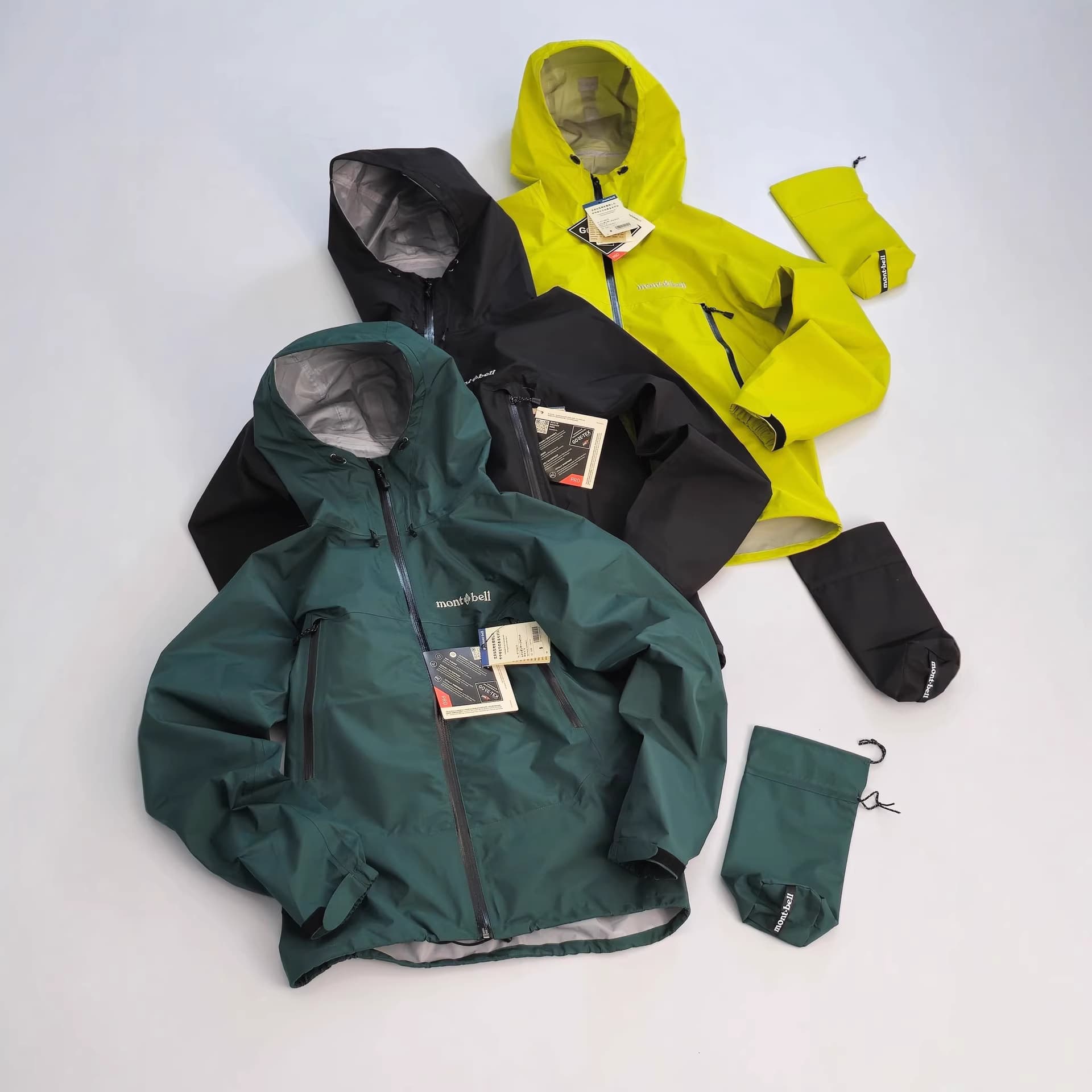 Mont Outdoor Rain Dancer GTX Seam-Sealed Hard Shell Waterproof Jacket Hooded Coat for Couples and Youth Outdoor