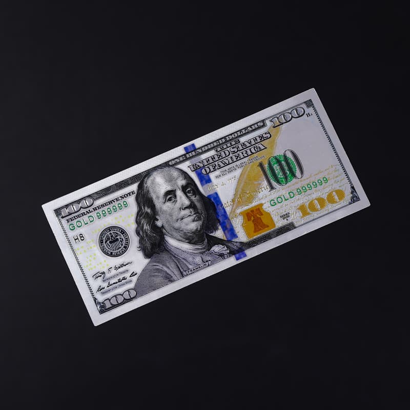 Creative Scenic Souvenir Silver Foil $100 Commemorative Banknote