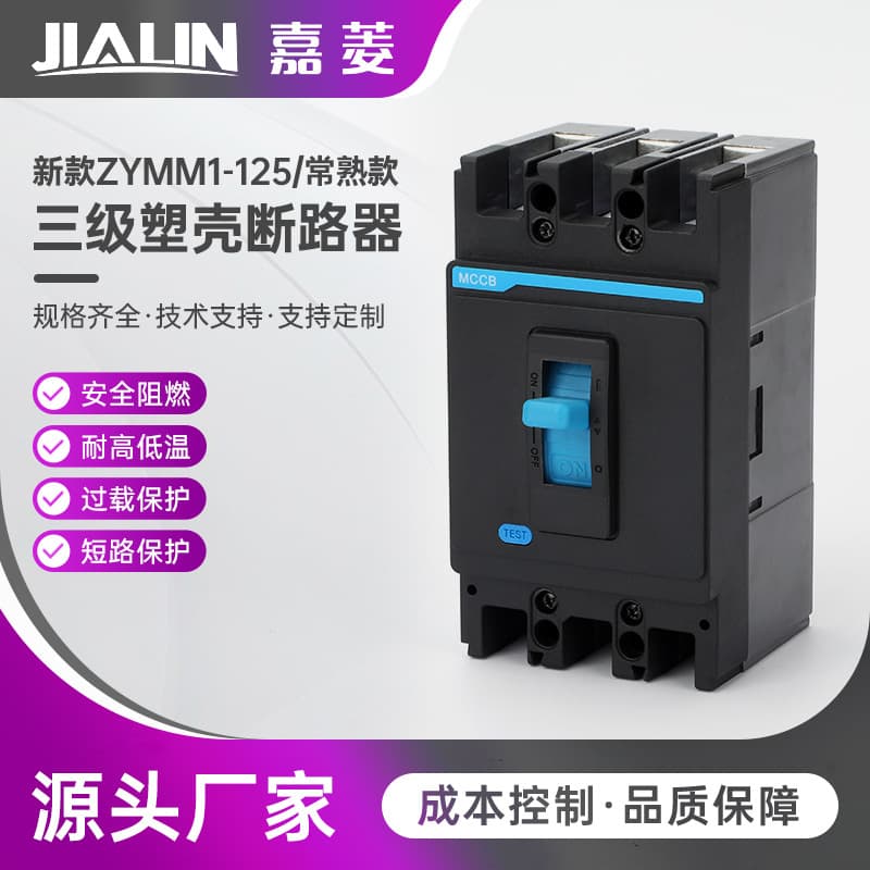 New ZYMM1-125 Series Changshu Style Three-Pole Molded Case Circuit Breaker 3P3300 100/250/400/630