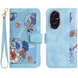 Suitable for Huawei Honor 200 mobile phone leather case and Honor 600Lite printed card wallet diagonal strap