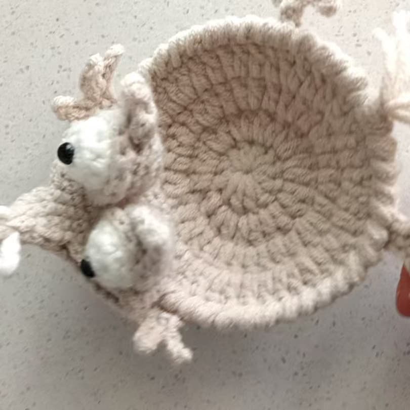Cross-border New Unlucky Mouse Coaster Handmade Crochet Unlucky Mouse Coaster Crochet Yarn