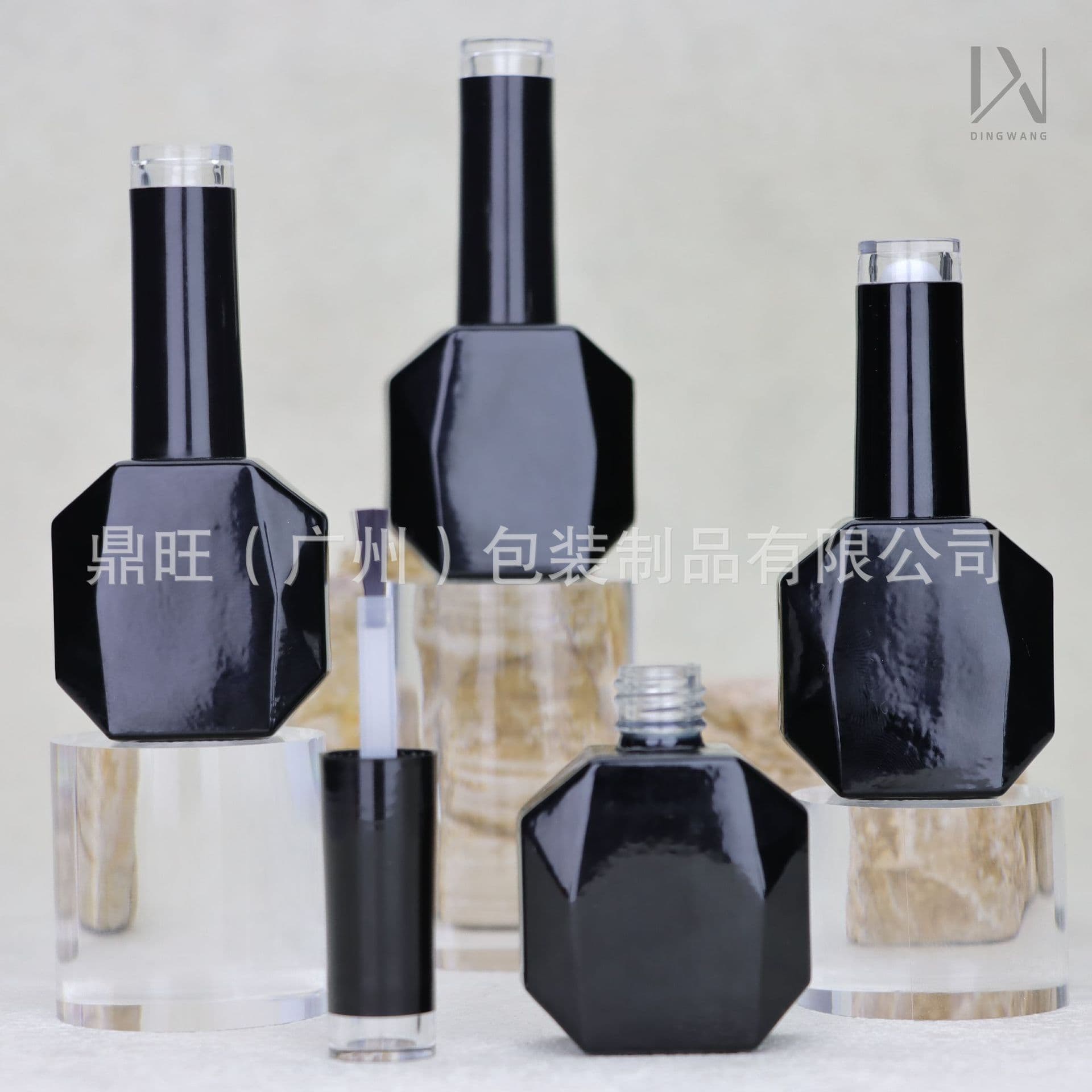 15ml Nail Gel Empty Bottle, Nail Polish Empty Refill Bottle Nail Gel 15ml, Matching Cap and Brush