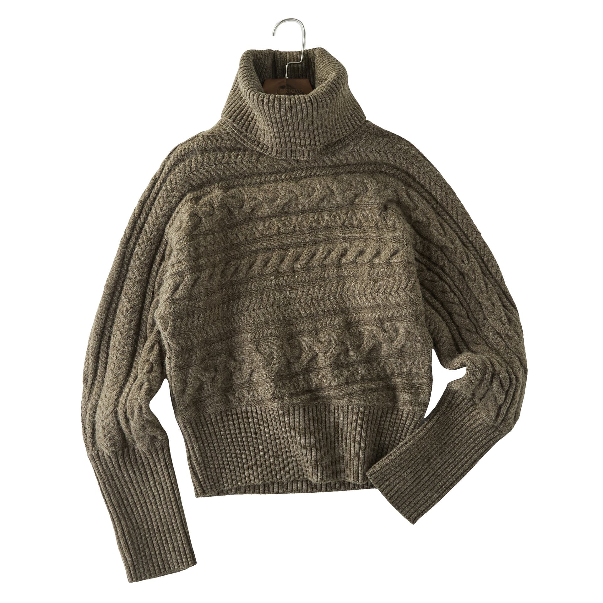 2025 Autumn/Winter High Neck Thickened Short Sweater for Women, Layered Wear with Detachable Scarf Design Knit Top