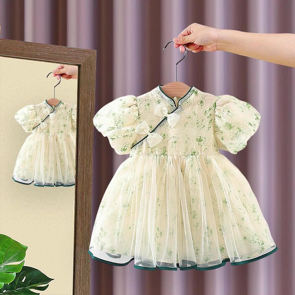 Girls' Dress Balabala Children's Clothing Huzhou Zhili Kids Apparel Clearance Stock Princess Dress