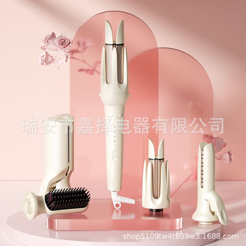 Export Multi-Function All-in-One Curling Iron Automatic Negative Ion Multi-Size Curls Hair-Friendly Interchangeable Head Curler