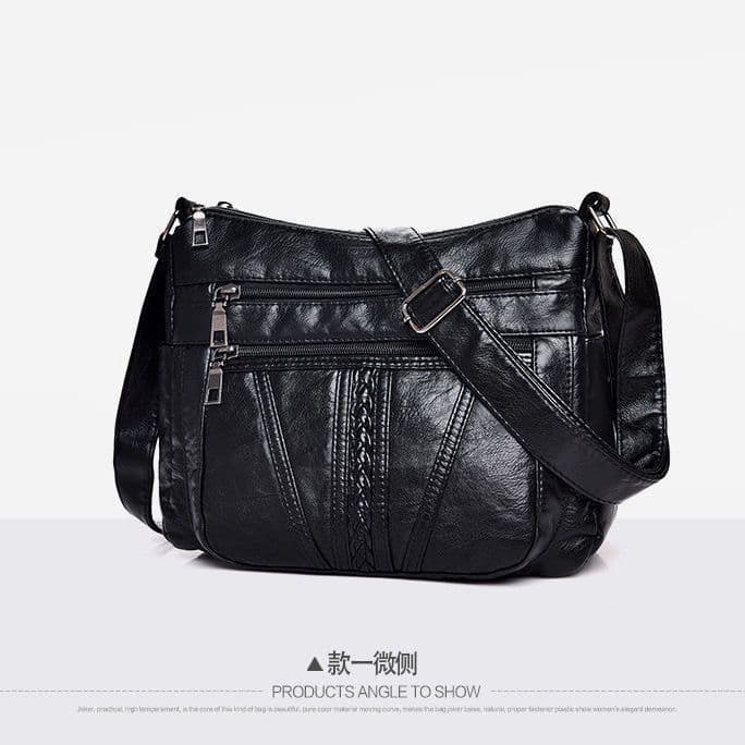 New Stylish Mom Bag, Versatile Women's Crossbody Bag, Multi-Layer Large Capacity Handbag for Middle-aged and Elderly Women