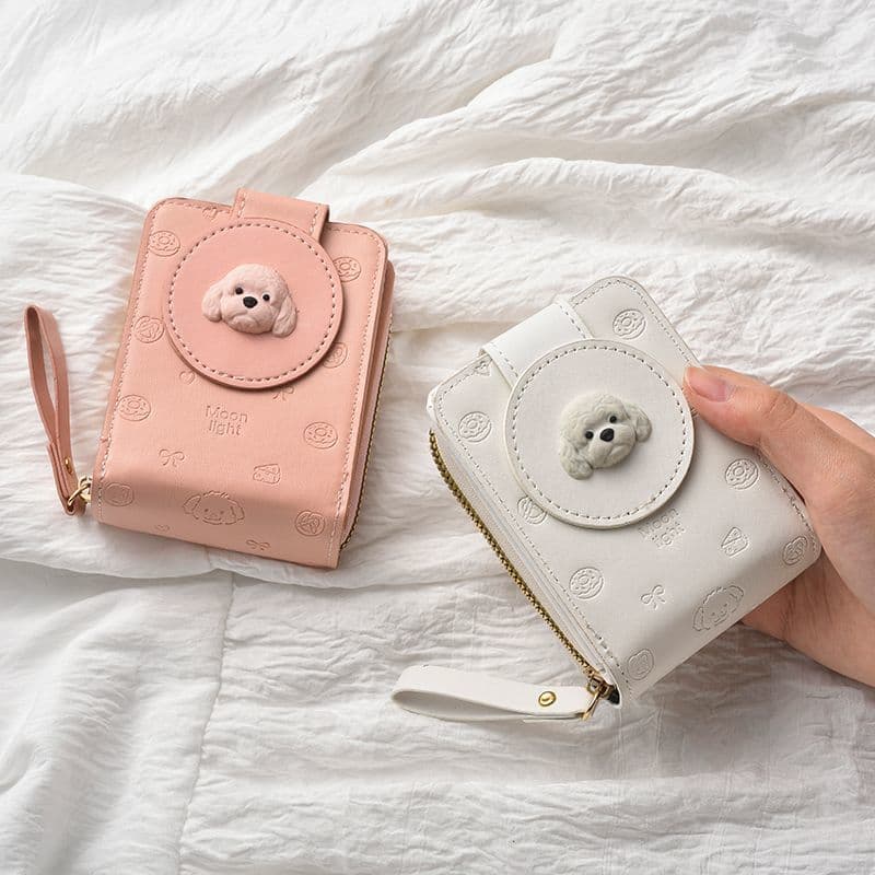 2026 New Soft Cute Puppy Bag, Card Holder, Large Capacity Document Storage, Cute Coin Purse Storage, All-in-One Bag