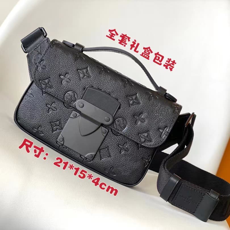 European and American Fashion New Chest Bag for Men, Flap Waist Bag, Sports Waist Pack, Classic Monogram Crossbody Shoulder Bag