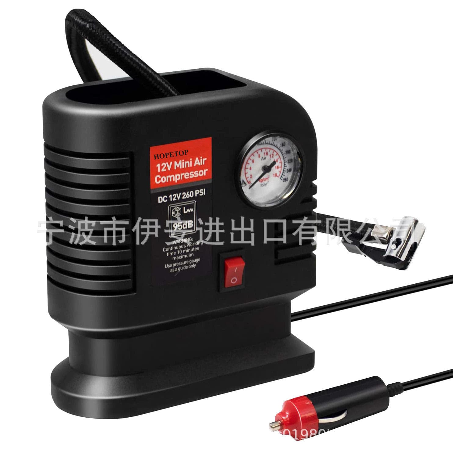 Plastic Handheld High Pressure Car Air Compressor Tire Inflator