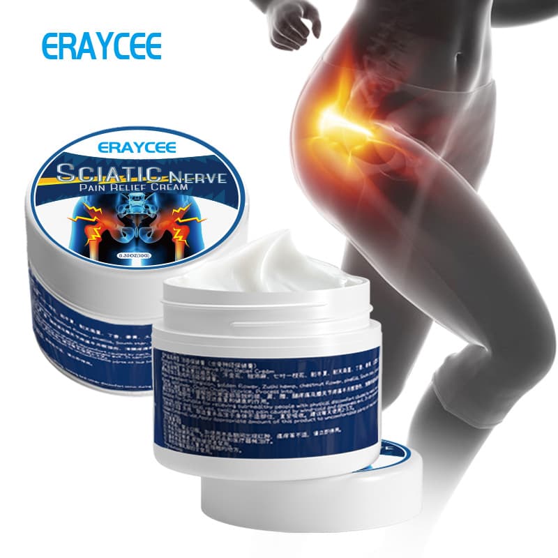 ERAYCEE Cross-Border Herbal Sciatica Care Cream for Prolonged Sitting, Waist and Leg Discomfort, Pain Relief
