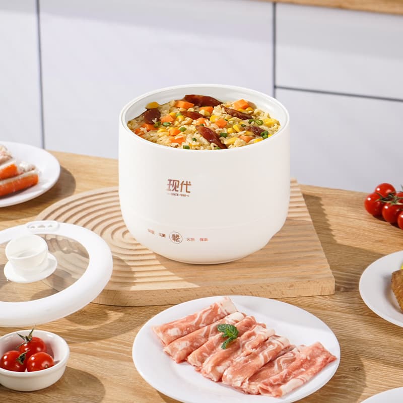 Mini Smart Rice Cooker for Two, Non-Stick Multi-function with Keep-Warm Feature for Dorm Use