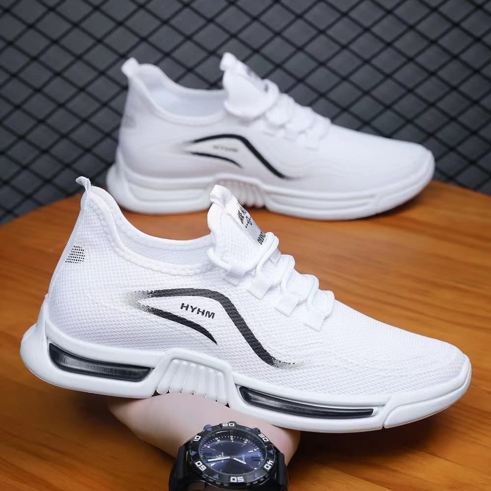 Foreign trade men's new summer sports trendy shoes non-slip casual running shoes Feiwei breathable and comfortable white shoes wholesale
