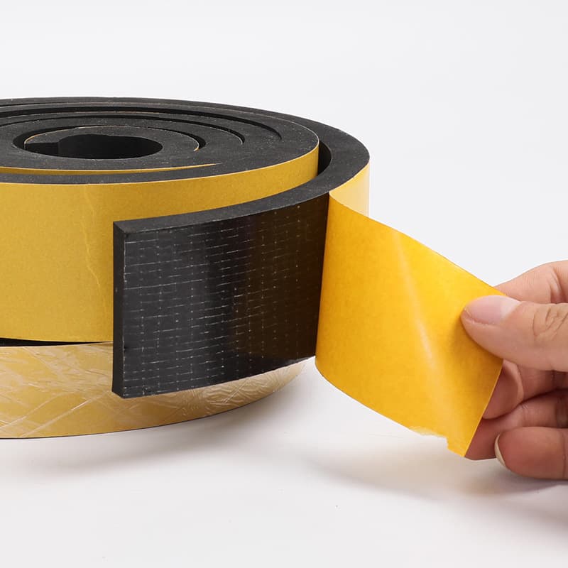 Neoprene CR Grid Foam Sealing Tape, Buffer Closed-Cell Neoprene, Flame Retardant Traffic Rail E18