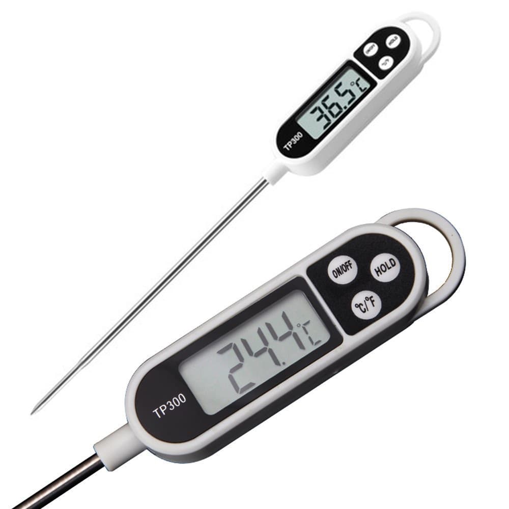 TP300 Food Thermometer Electronic BBQ Thermometer Baking Water Temperature Gauge for Water, Oil, and Milk Temperature