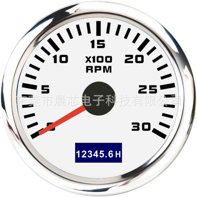 Universal 52mm Tachometer for Car Boat Motorcycle Yacht Engine Motor Speed Gauge with Colorful Backlight