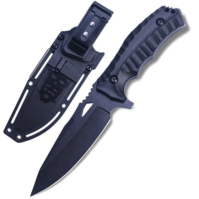 Factory Wholesale Outdoor Fixed Blade Knife Multi-Use with Fire Starter Magnesium Rod Tactical Knife EDC Portable Wilderness Camping Survival Knife
