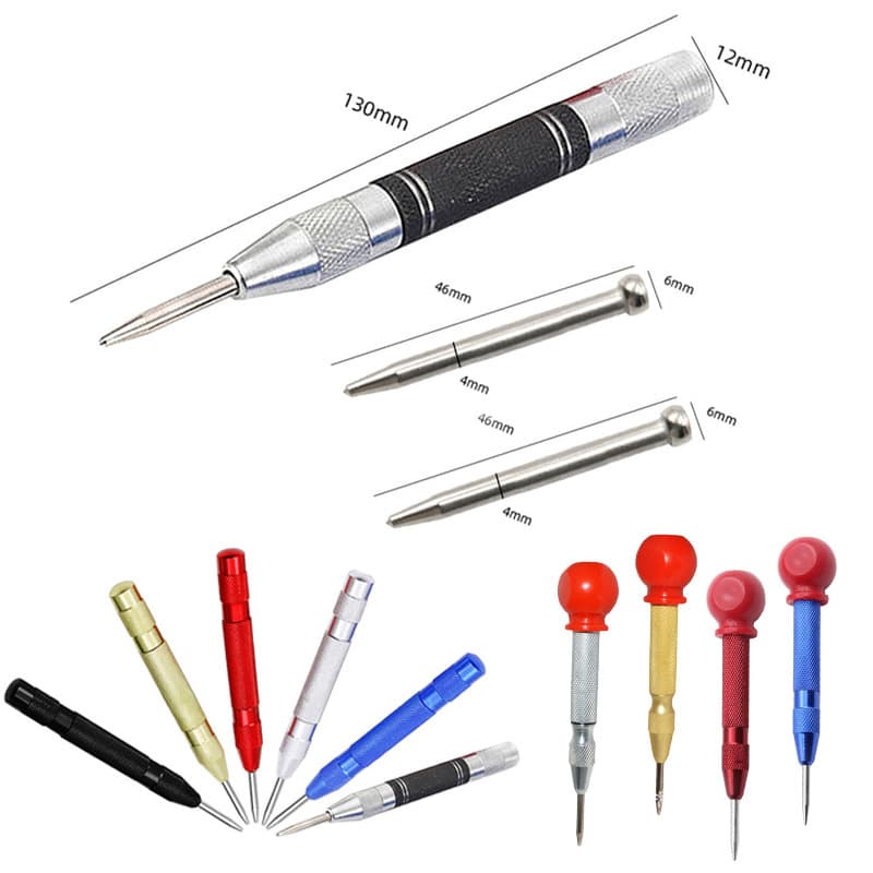 Semi-automatic center punch locator, glass firing pin window breaker, center punch hole positioning tool, high-hardness punch