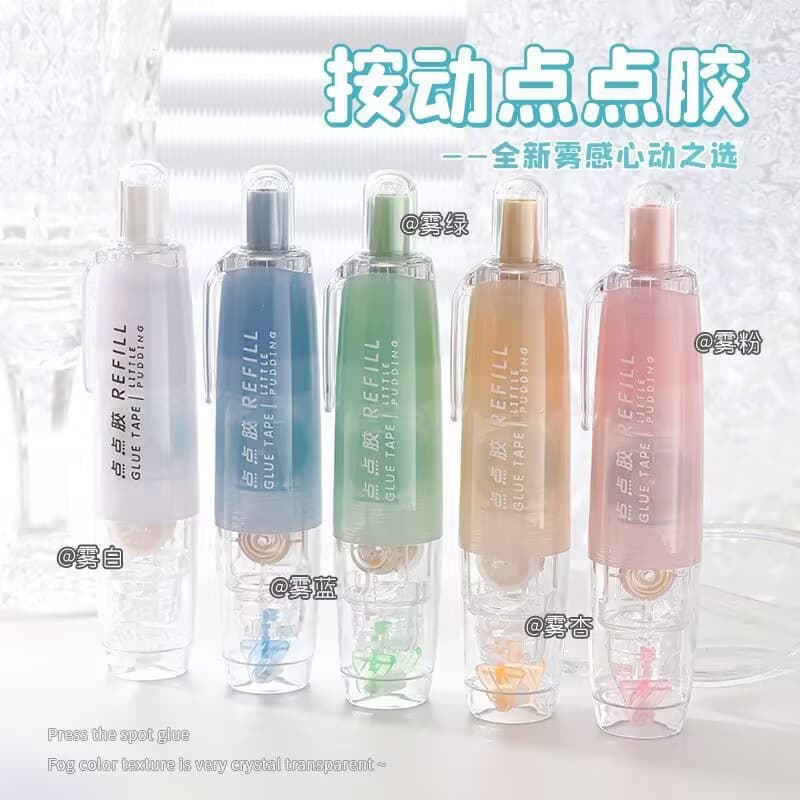 360° Rotating Long-Lasting Dot Glue Dispenser, Refillable Mini Double-Sided Tape for Crafts and Wholesale