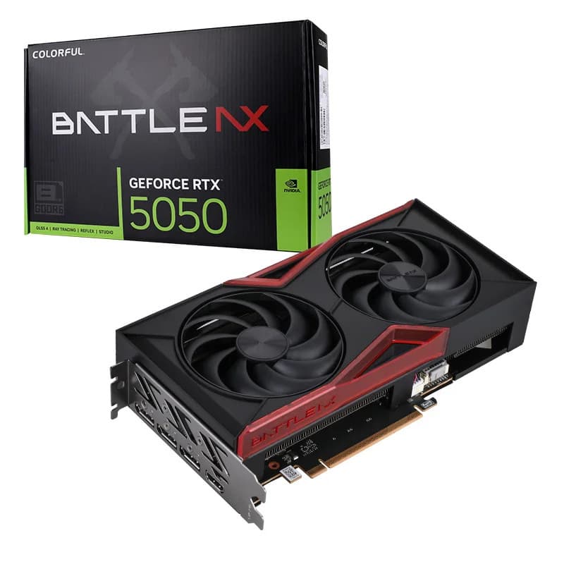 Battle Axe GeForce RTX 5050 DUO 8GB Desktop PC eSports Gaming Design Discrete Graphics Card