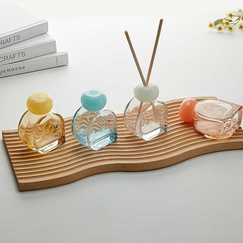 In Stock 100ml Colored Glass Aroma Bottle, Reed Diffuser Bottle, Decorative Scented Bottle for Living Room and Bathroom