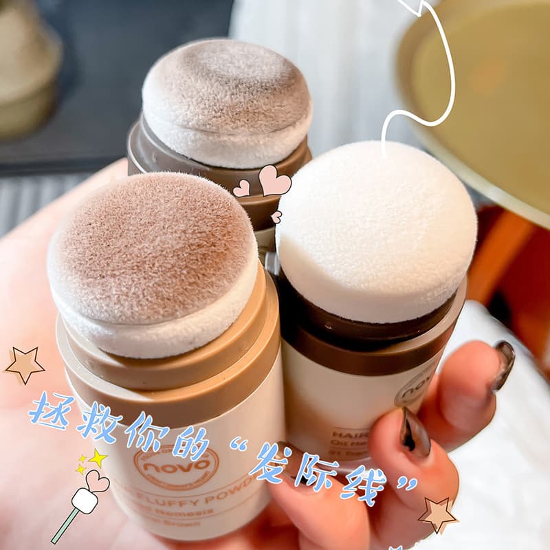 NOVO Hairline Volumizing Powder - Long-lasting Oil Control, Refreshing, Lazy Hair Bangs De-greasing, No-Wash Wonder Volumizing Powder