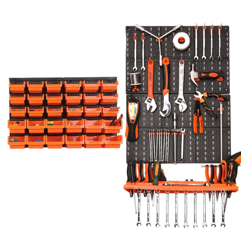 Green Forest Tool Pegboard / ABS Perforated Board Plastic Safety Pegboard Multifunctional Workshop Hardware Tool Storage Rack