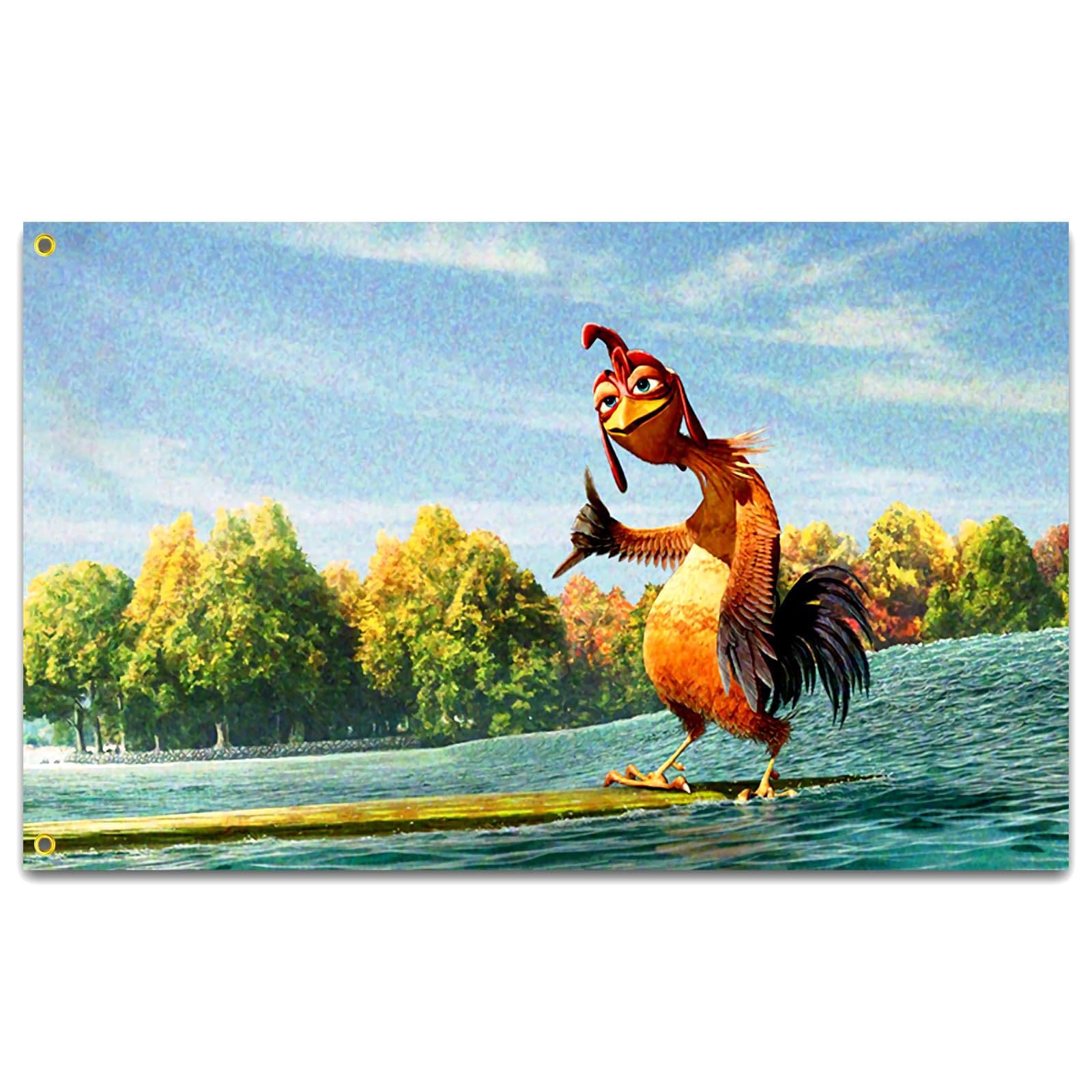 Chicken Flag Tapestry, Fun and Unique Wall Hanging for Living Room, College Dorm, Bedroom, Guest Room, Home Decoration