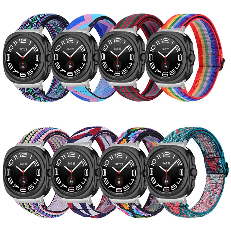 Elastic band watch strap for Samsung Galaxy Watch Ultra 47mm, woven band for Watch7 Ultra