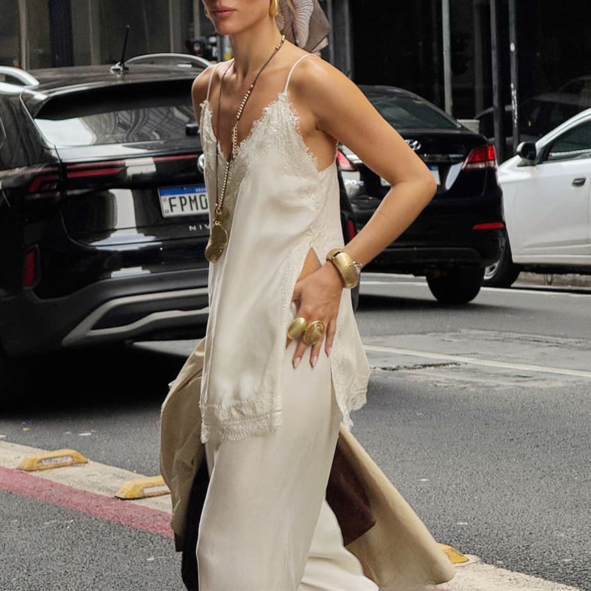 2026 Spring/Summer New Fashion Casual Set: Stylish Sexy V-Neck Lace Camisole with Straight-Leg Pants