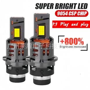 Factory Hot Sale Car Headlight with Decoder 1:1 Direct Plug LED High Power D2s/r D4s/r High Brightness Front Headlight