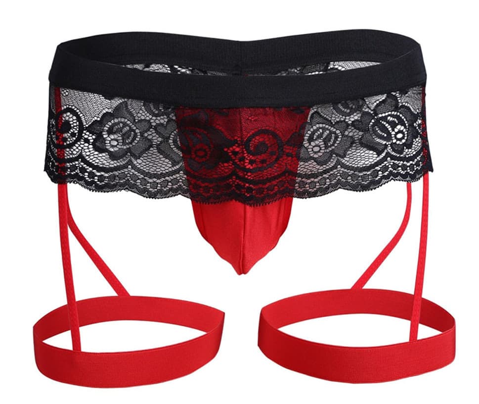 European and American style men's lace three-piece underwear, available for wholesale and dropshipping. 1533