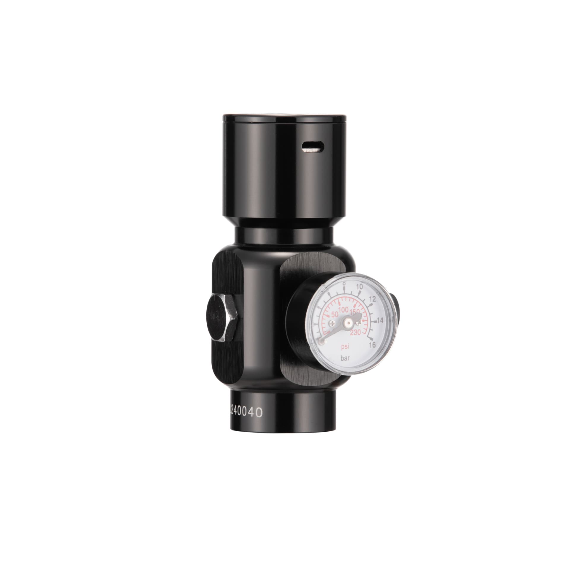 Airsoft Pressure Gauge and Paintball Emergency Defense Valve CO2 Adapter with On/Off Valve L