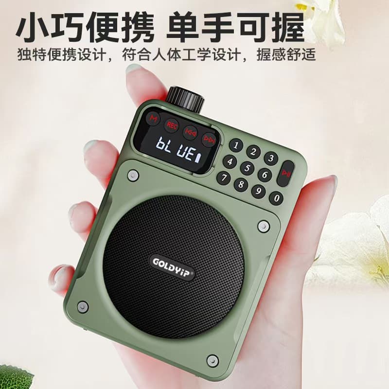 Jinye S9 Portable Bluetooth Card Radio Amplifier Card USB Flash Drive Audio Player for Elderly Machines
