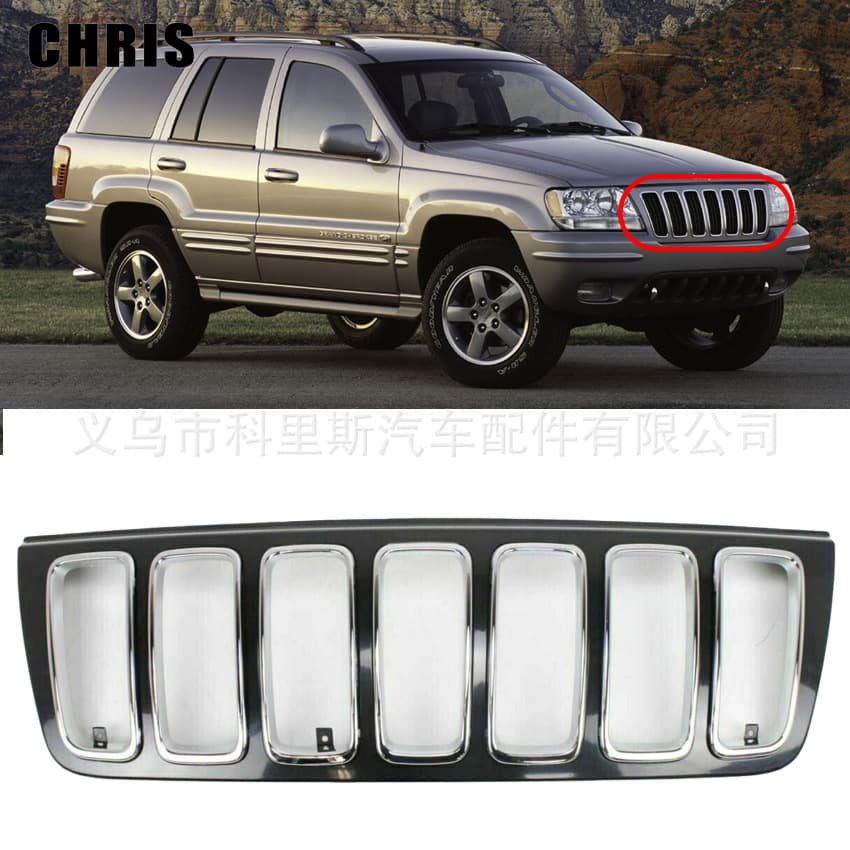 Compatible with 1999-2003 Jeep Grand Cherokee Grille Front Grille 5GL79DX8AA