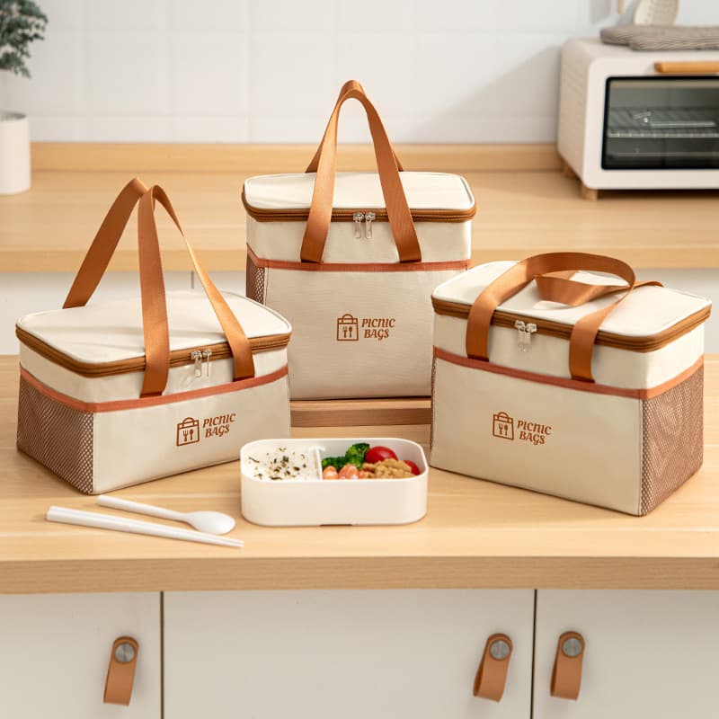 Outdoor lunch box insulation bag lunch tote bag thickened aluminum foil picnic bag waterproof and oil-proof ice bag take-out waterproof bag