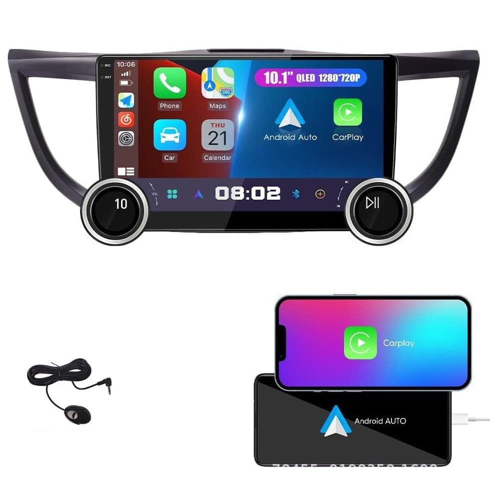 For 2012-2016 Honda CR-V 10.1-inch Large Screen Dual Knob Android Car GPS Navigation