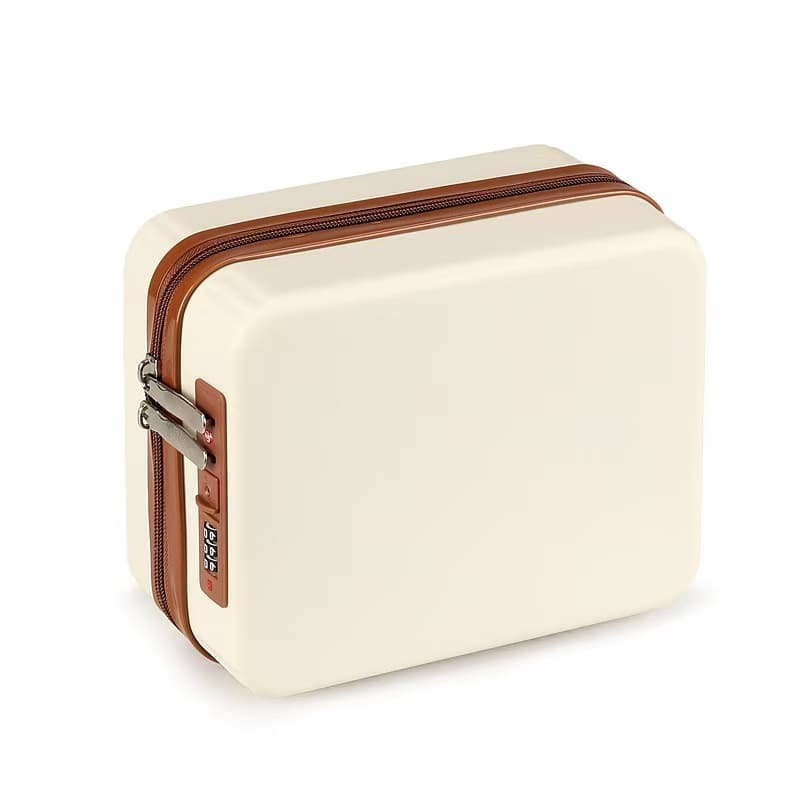 8-inch PP mini flat combination lock suitcase/makeup bag/gift box for women, perfect as a souvenir or travel gift.