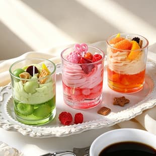 Fruit Dessert Glass Cup Aromatherapy Candle, Simulated Fresh Fruit Cream Decorative Candle, Ins Birthday Souvenir Wholesale