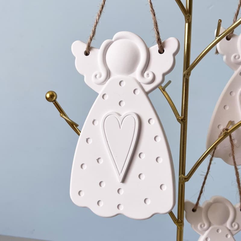 Sweet Angel Girl Pendant Silicone Mold Large Medium Small Female Angel Tag Pendant Plaster Resin Mold