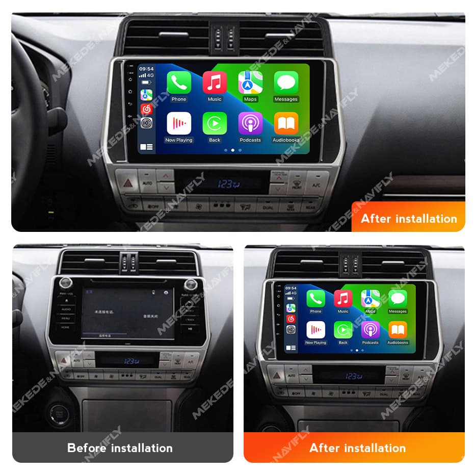 For Toyota Prado Land Cruiser Prado Car Android Large Screen Navigation with CarPlay