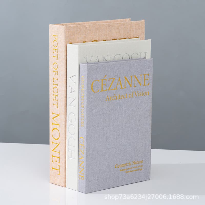 Linen Magnetic Fake Book Storage Box Cross-Border Decorative Book Photo Prop Book Soft Decoration Simulation Book Storage Box Amazon