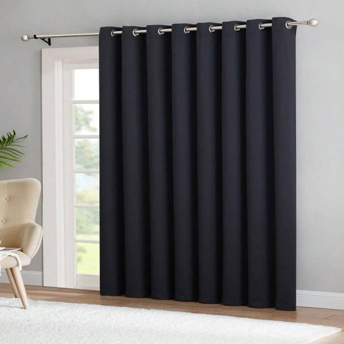 Dropshipping finished solid color curtains, cross-border Amazon curtains, light-blocking foreign trade curtain fabric, high-precision curtains