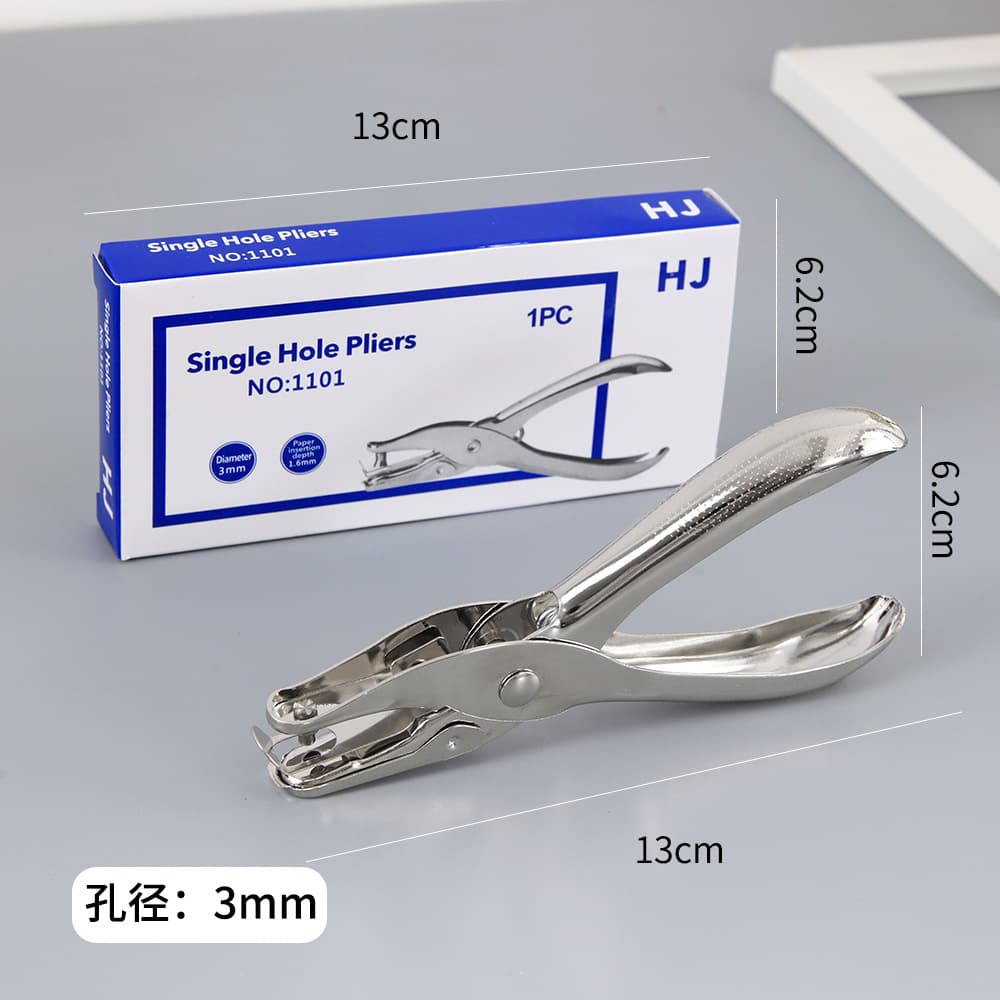 Metal Hole Puncher A4 Cardstock Single Hole Punch Custom Manual Small Loose-Leaf Hole Puncher Office Supplies Wholesale