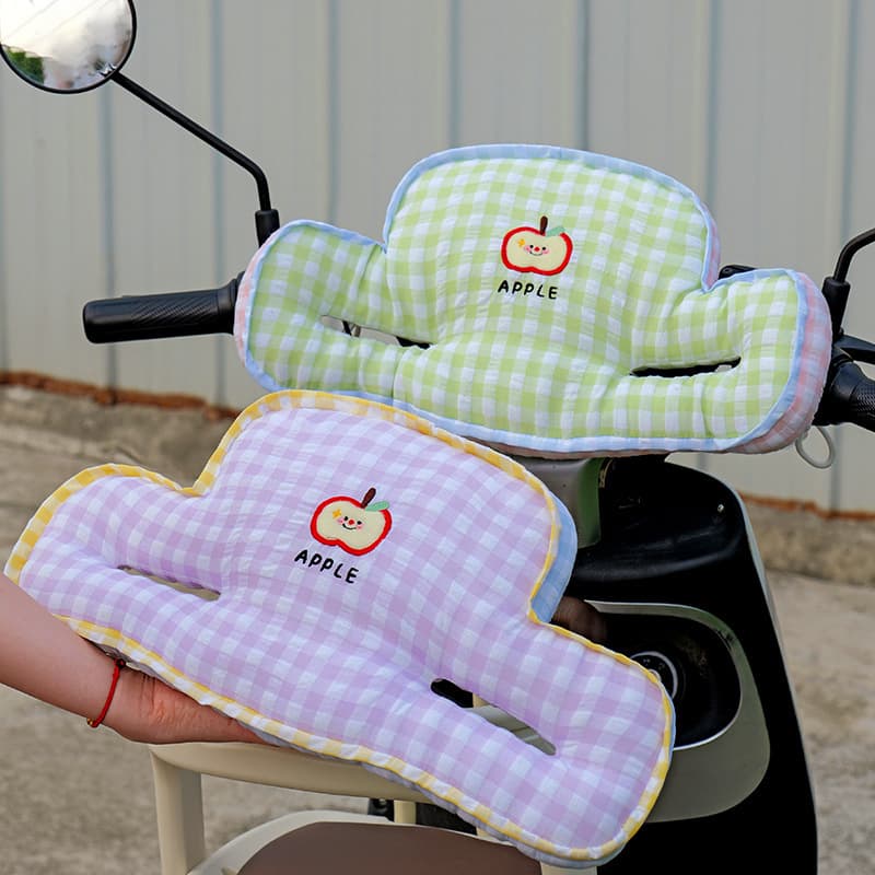 Thickened anti-collision pad for electric vehicle safety seats, headrest for children, and baby head pillow for electric scooter protection.
