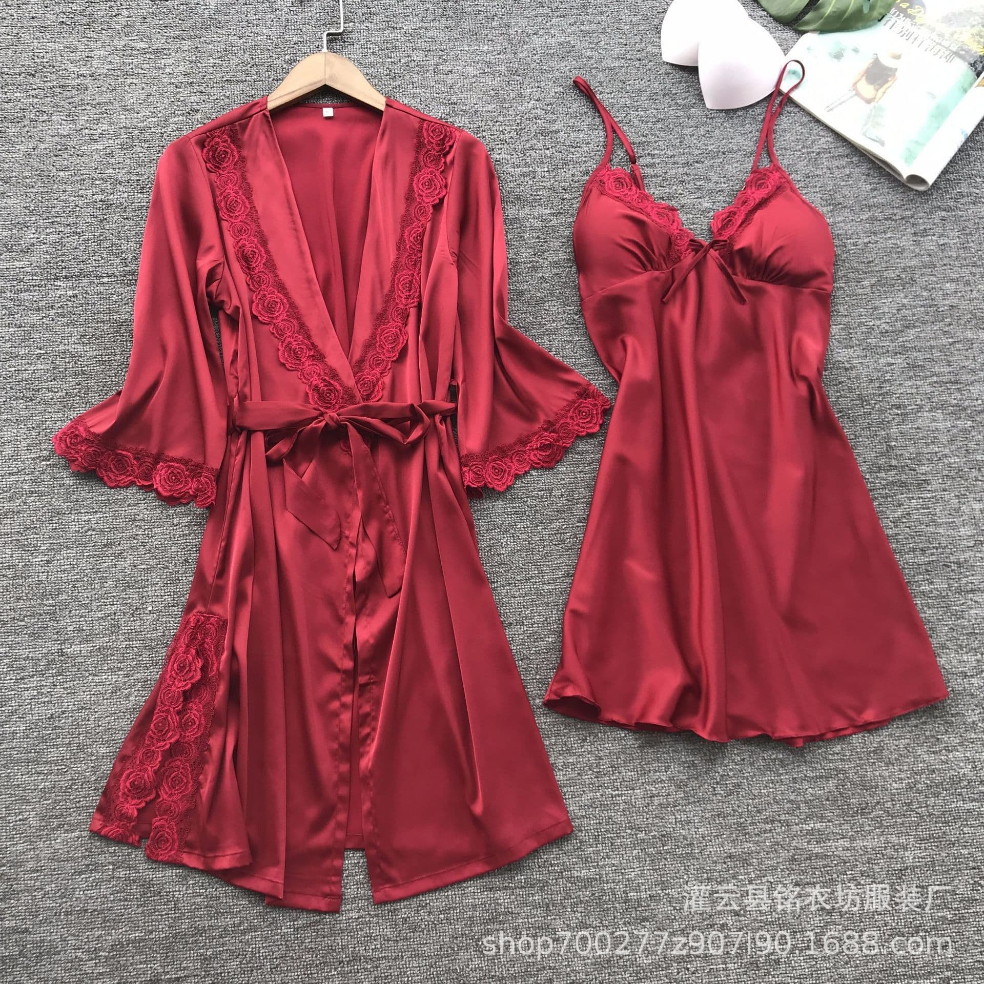Export Bestseller Pajamas Plus Size Robe Plus Size Home Sleep Dress Summer Women Robe Bathrobe Sexy Robe