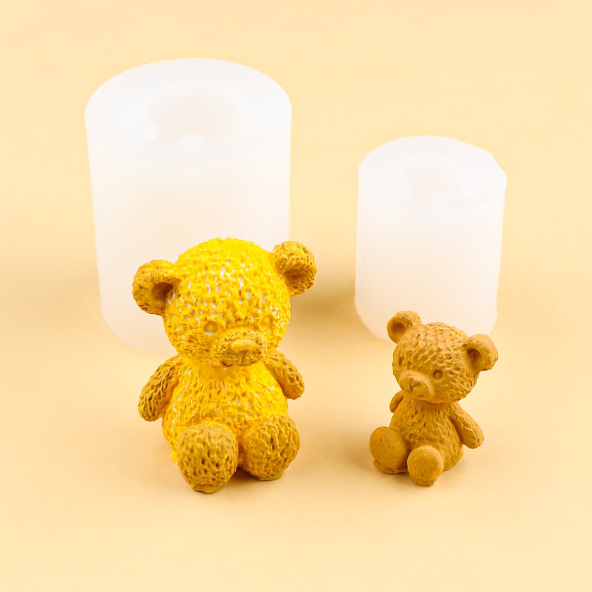 DIY bear shaped silicone mold soap silicone mold fondant decoration candle baking cake mousse mold