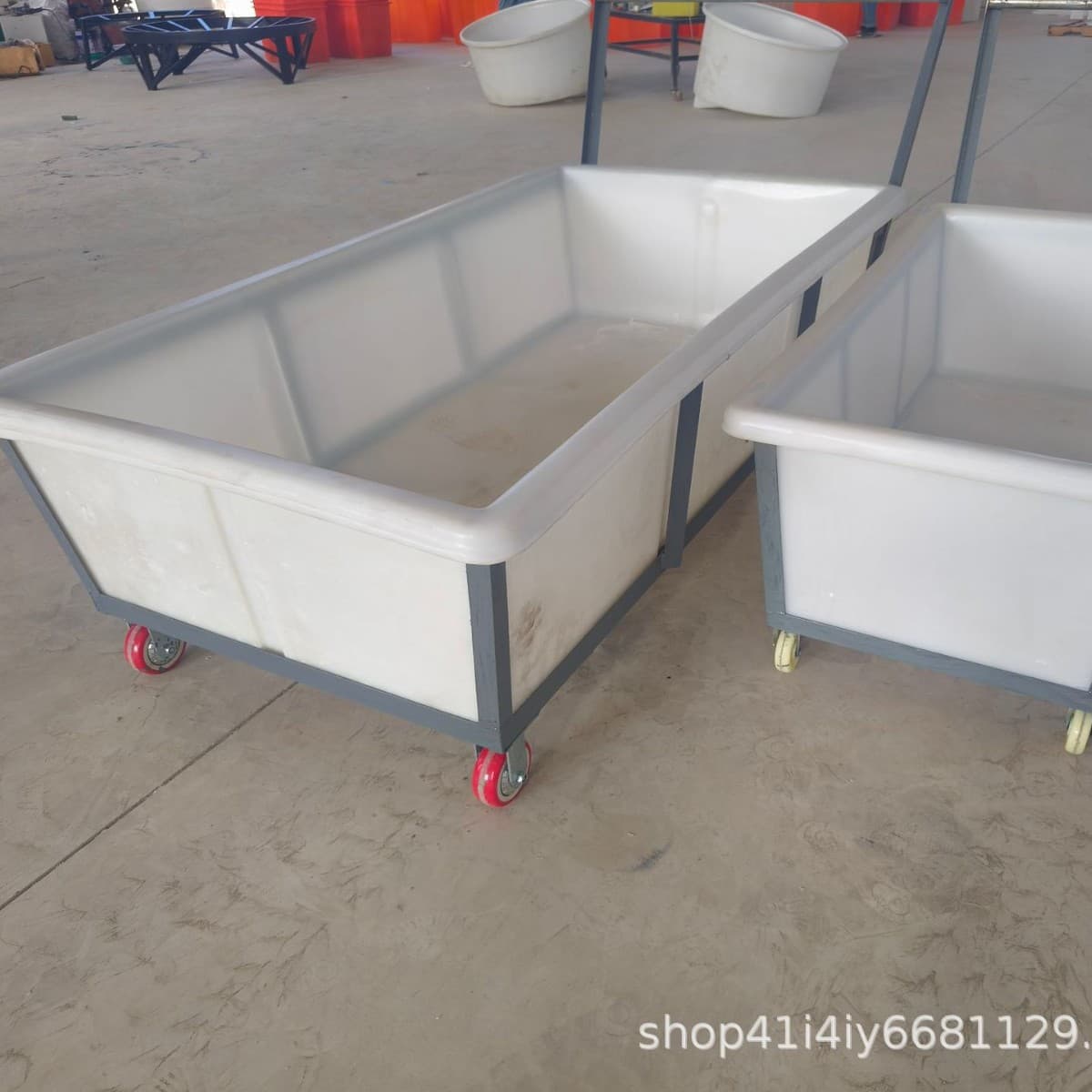 Dyeing factory cloth cart, cloth cart liner, turnover box, textile factory, dyeing factory, push cart, PE material turnover barrel