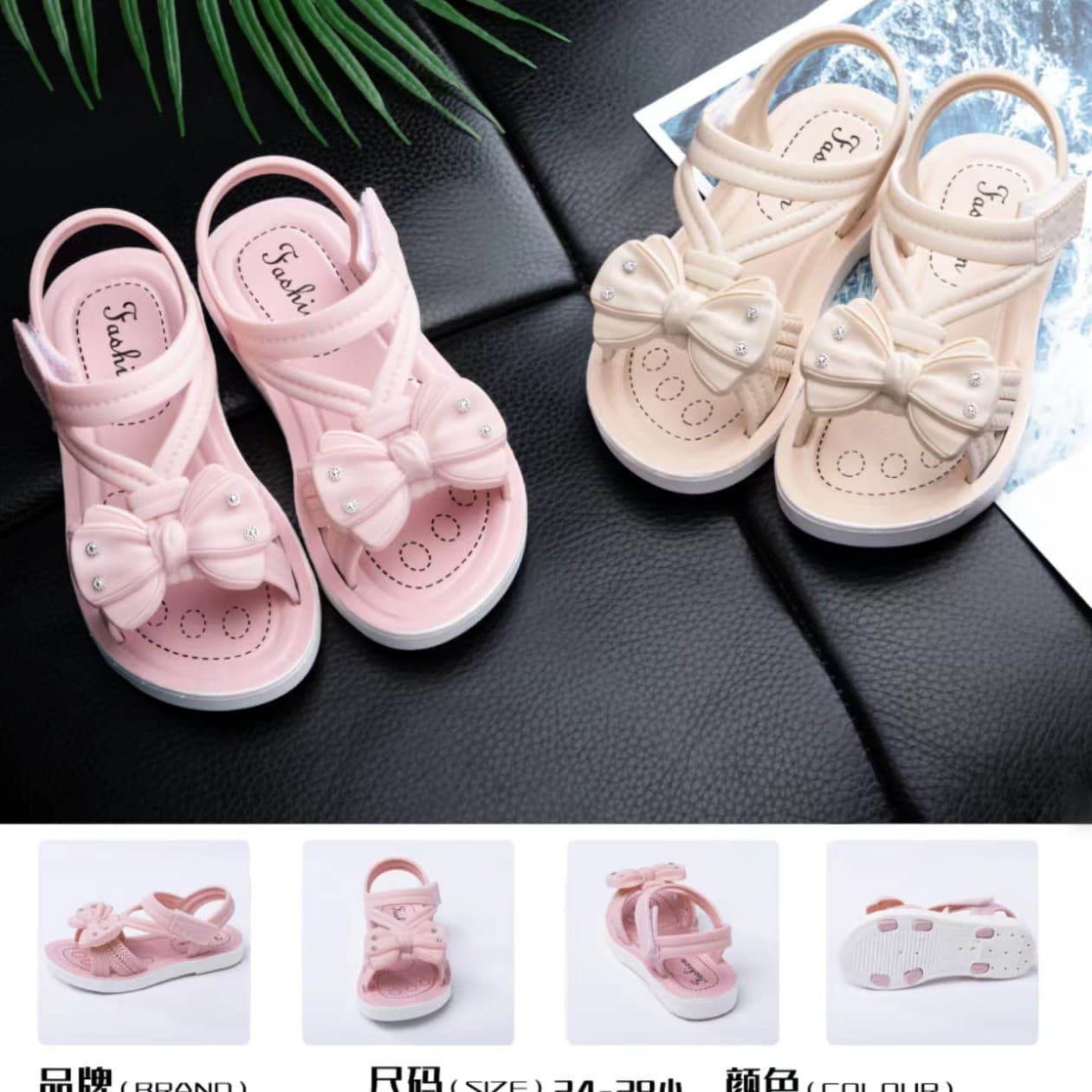 2023 New Children's Sandals Summer New Princess Kids Student Sandals Soft Sole Girls Sandals Wholesale
