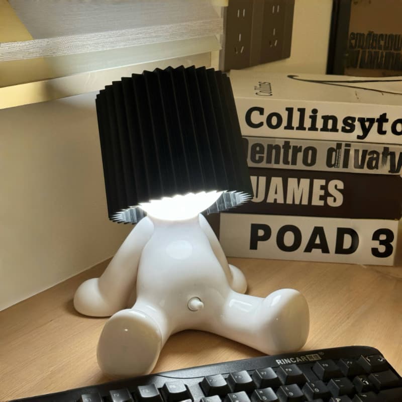 Sitting Shy Boy Plug-in Table Lamp Bedroom Atmosphere Light Desktop Decor Bedside Creative Cute Funny Decoration