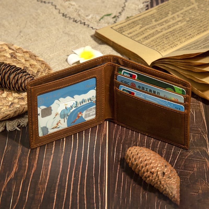 Cross-border retro wallet, fashionable card holder, card holder, multi-functional ID bag, student versatile trendy card holder, coin purse